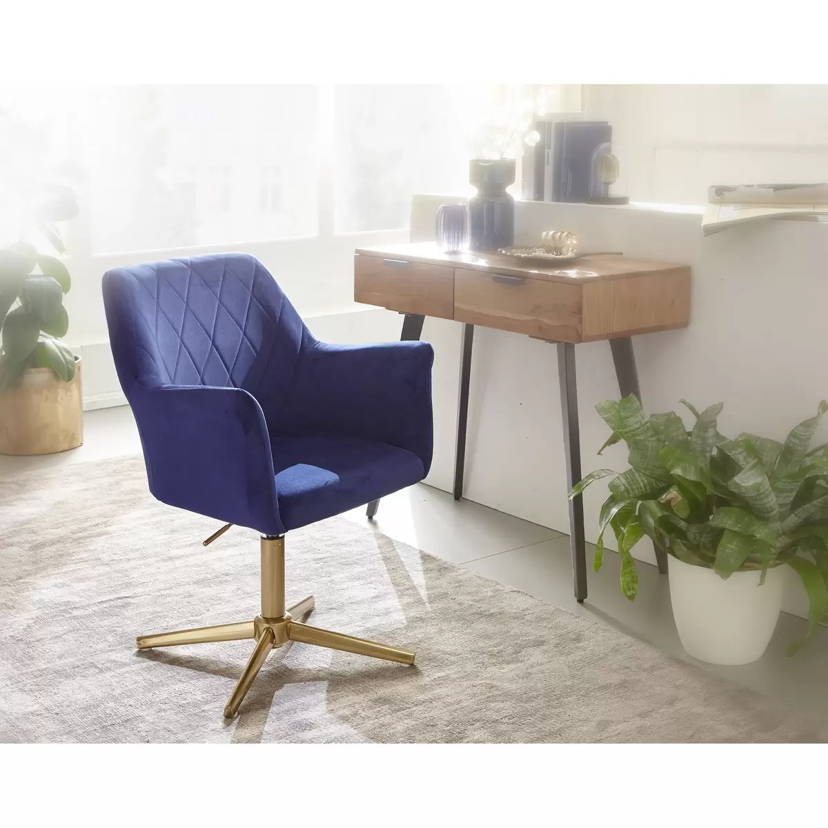 Stuhl Paris blau,gold