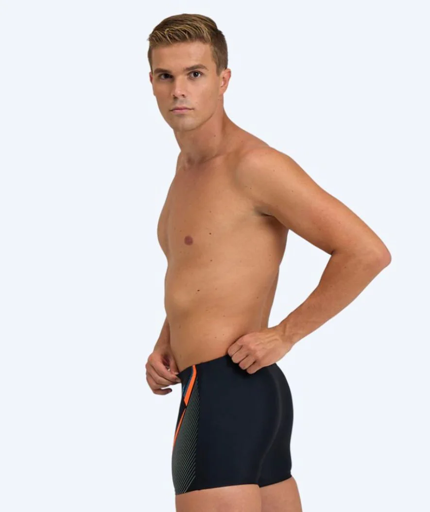 Arena trunks til mænd - Break - Sort/orange