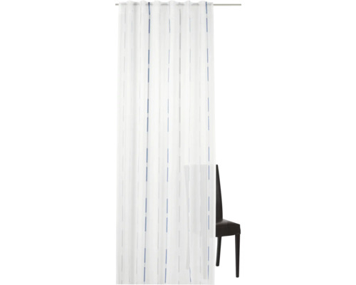 Gordijn met gordijnband Calypso blauw 140x255 cm