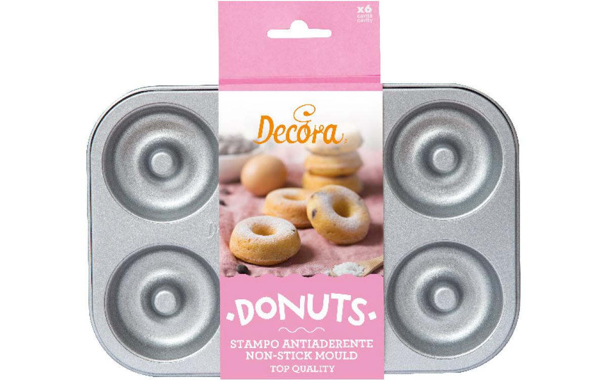 Donut-Backform 6 MuldenBackform für Donuts in Form von Blumen