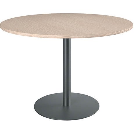 Table de réunion ronde piètement colonne métal Excellens