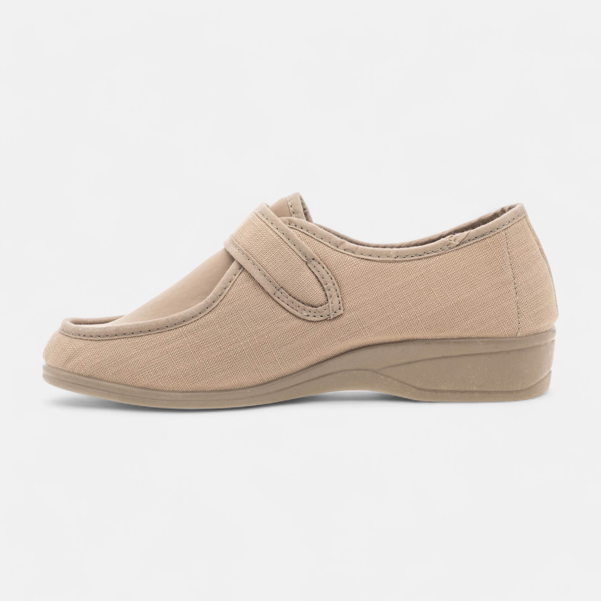 Tennis pieds sensibles Femme beige