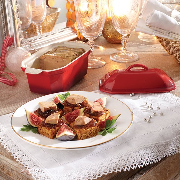 Terrine en céramique émaillée 20,5 cm rouge Mathon