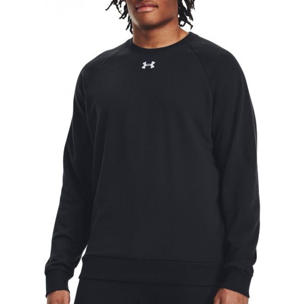 Under Armour Sweatshirt Rival Fleece Crew-blk 1379755-001 Xl Preto