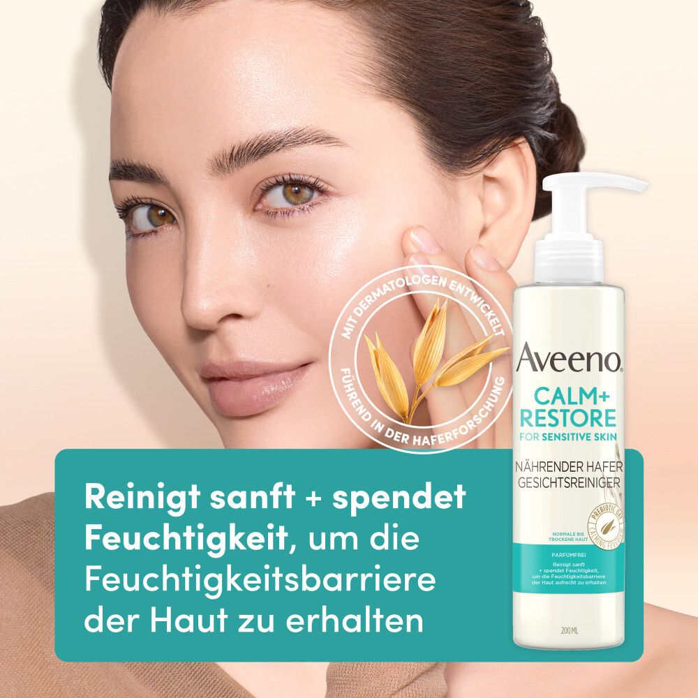 Aveeno® CALM+RESTORE Hafer Gesichtsreiniger für empfindliche Haut