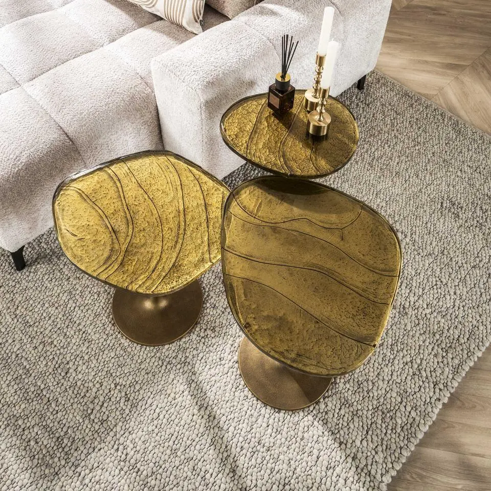 Hoyz Collection - Bijzettafel Eclipse S - Goud Antiek Finish