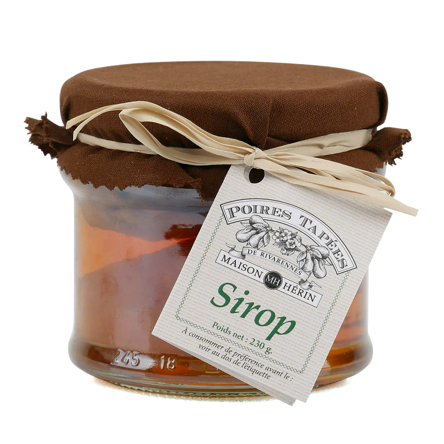 Poires tapées au sirop