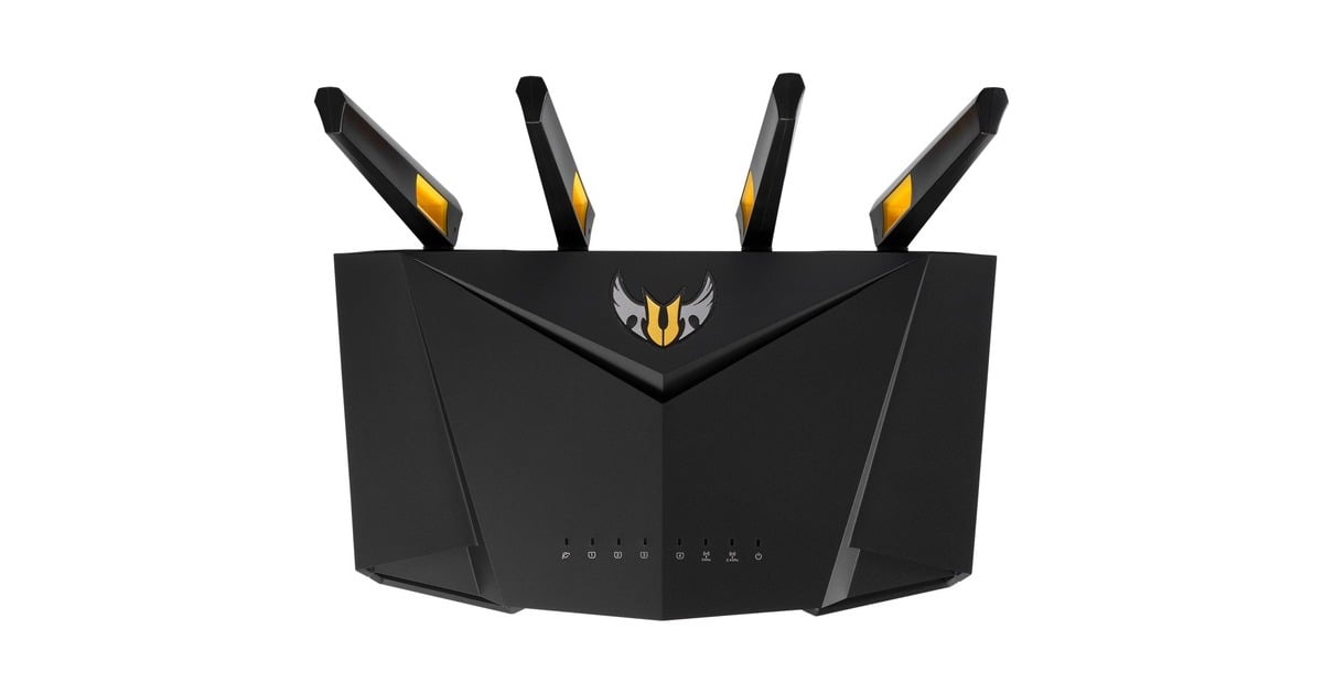 ASUSTUF Gaming AX3000 V2 router  (Zwart/geel)