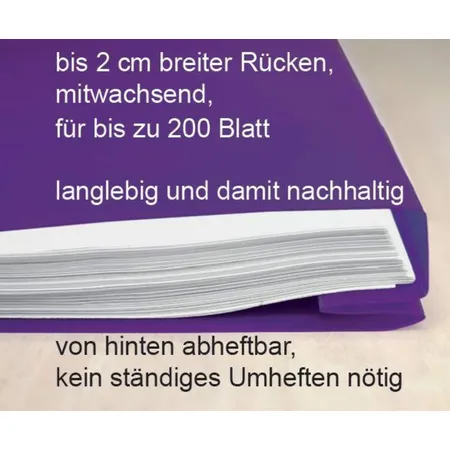 FLVG Schnellhefter dunkellila, DIN A4 - Edition Onkel Schwerdt