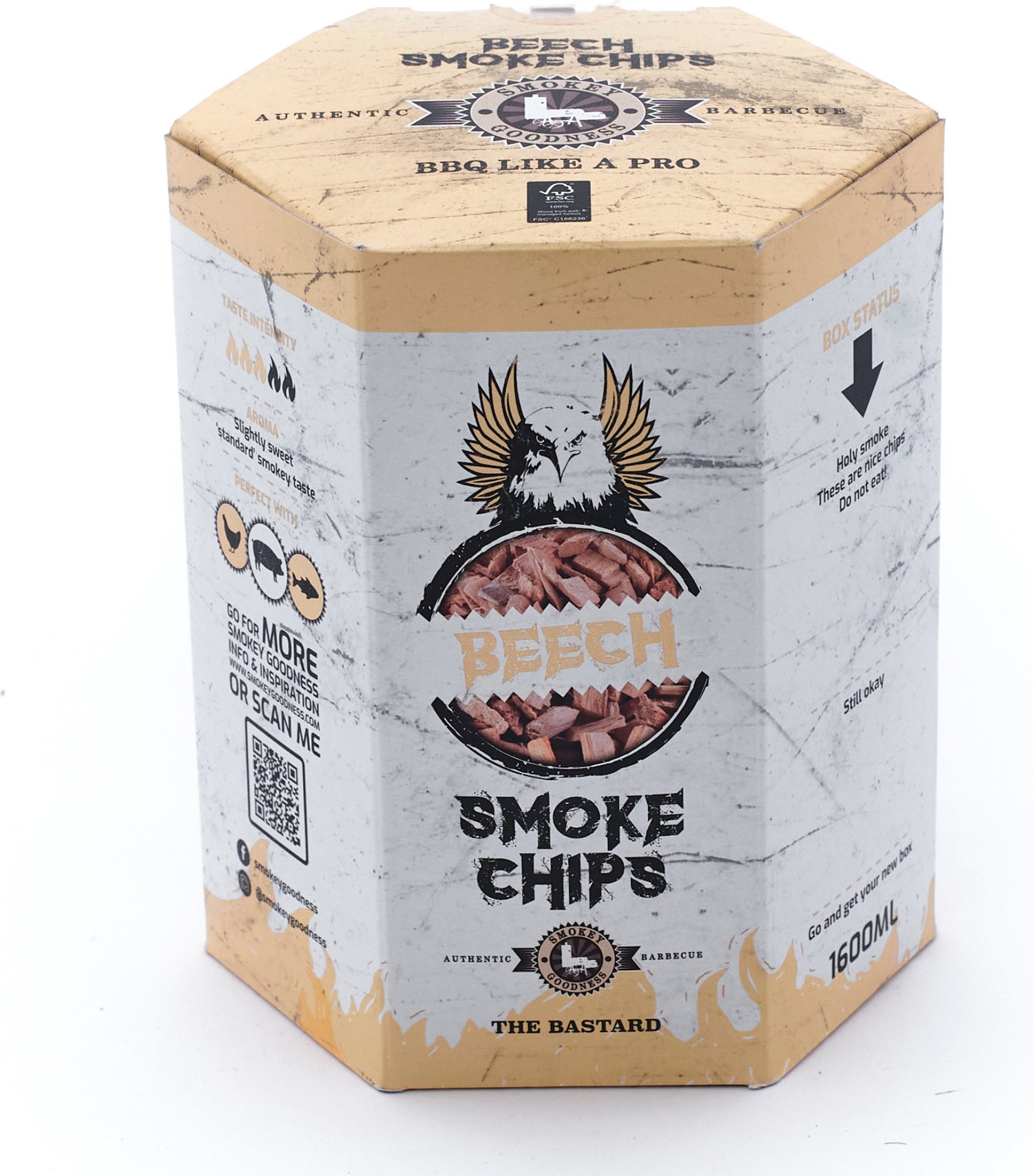 The Bastard rooksnippers Smokey Goodness Beech smoke chips 1600 ml