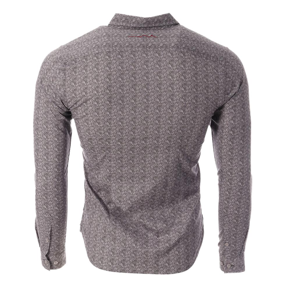 Teddy Smith Chemise Grise à motifs Homme Teddy Smith Carton Strectch
