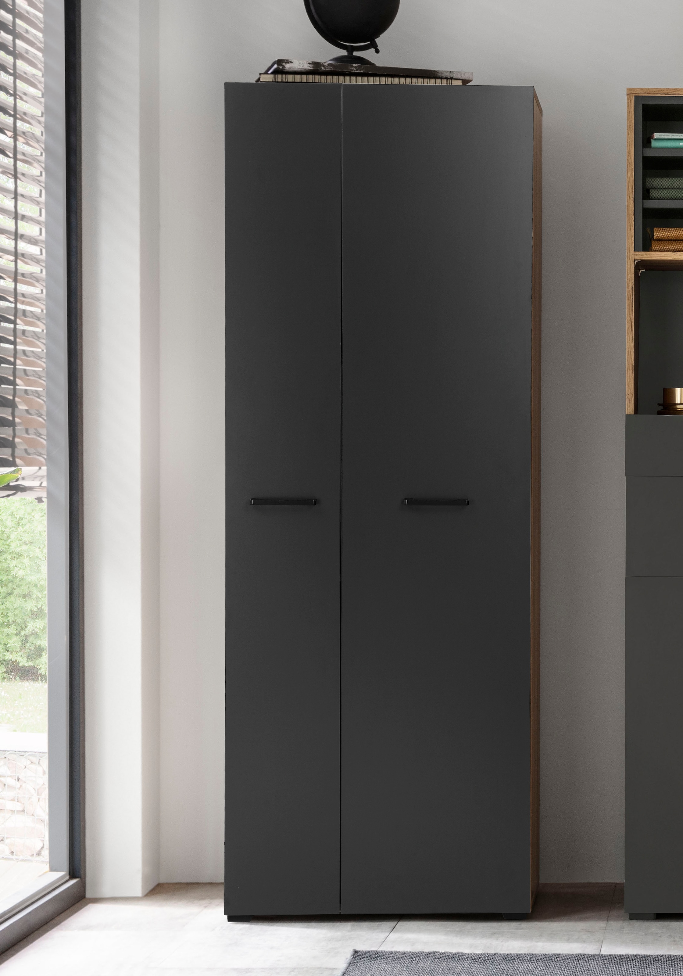 PLACES OF STYLE Aktenschrank »Moid« Höhe 174,5 cm, moderner Mehrzweckschrank mit Türen