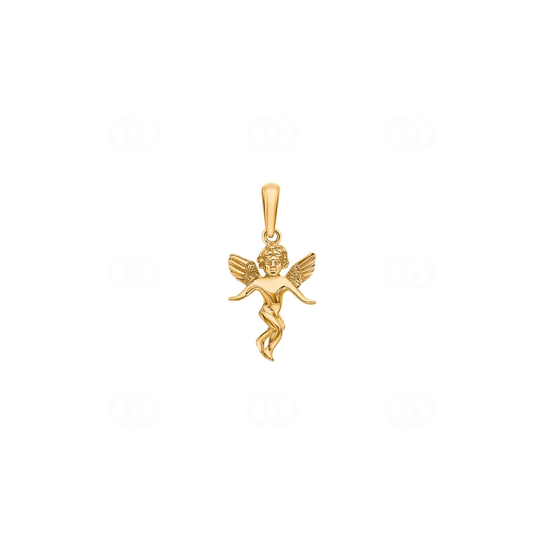Anhänger 750/18 K Gelbgold Schutzengel