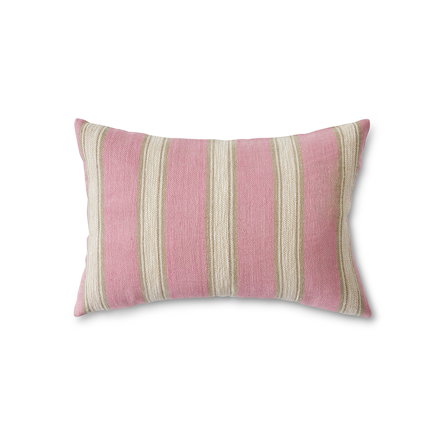 Sierkussen Woven striped blush 60x40 cm