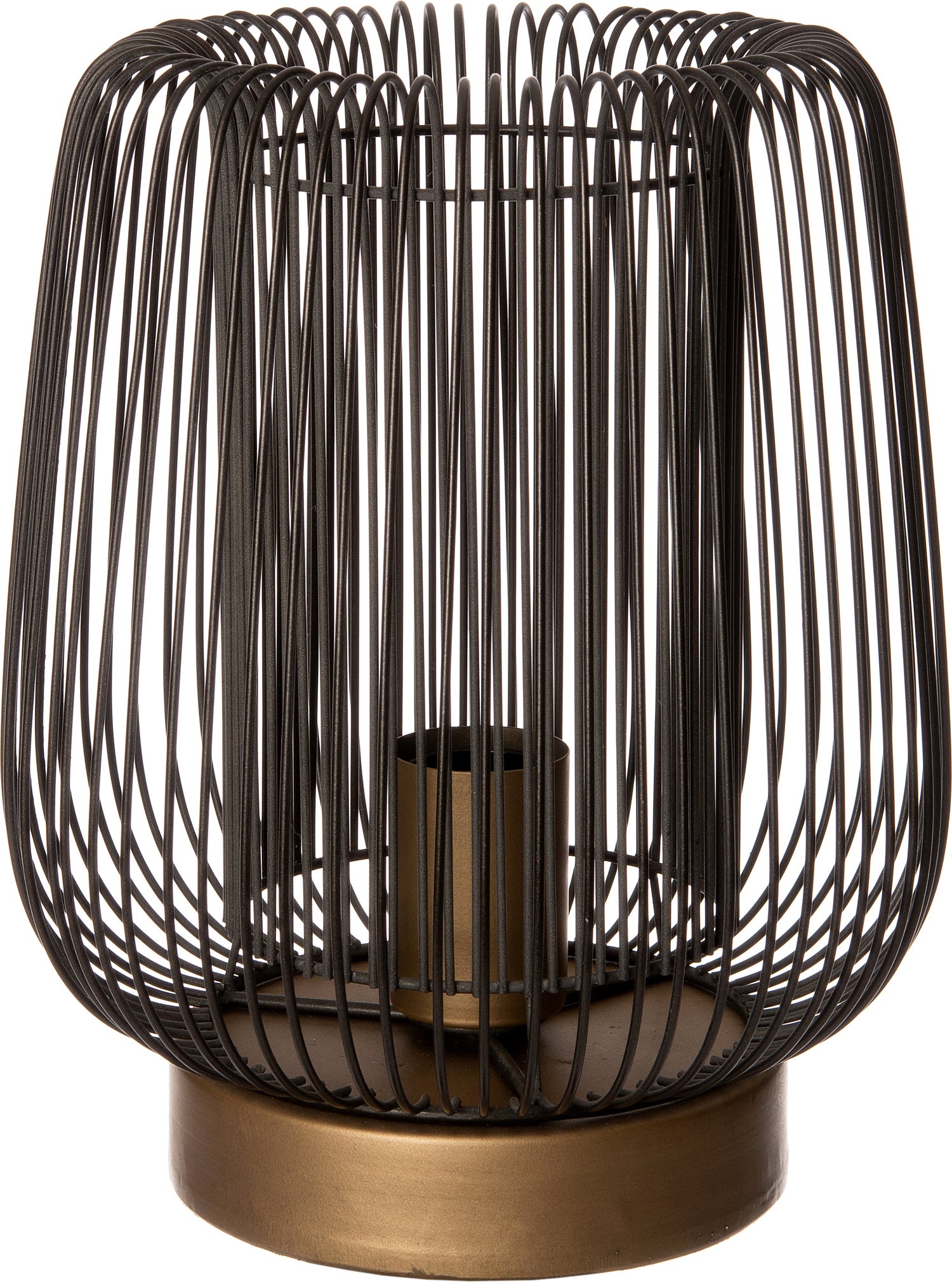 Intratuin tafellamp Jess zwart / goud D 22 H 28 cm