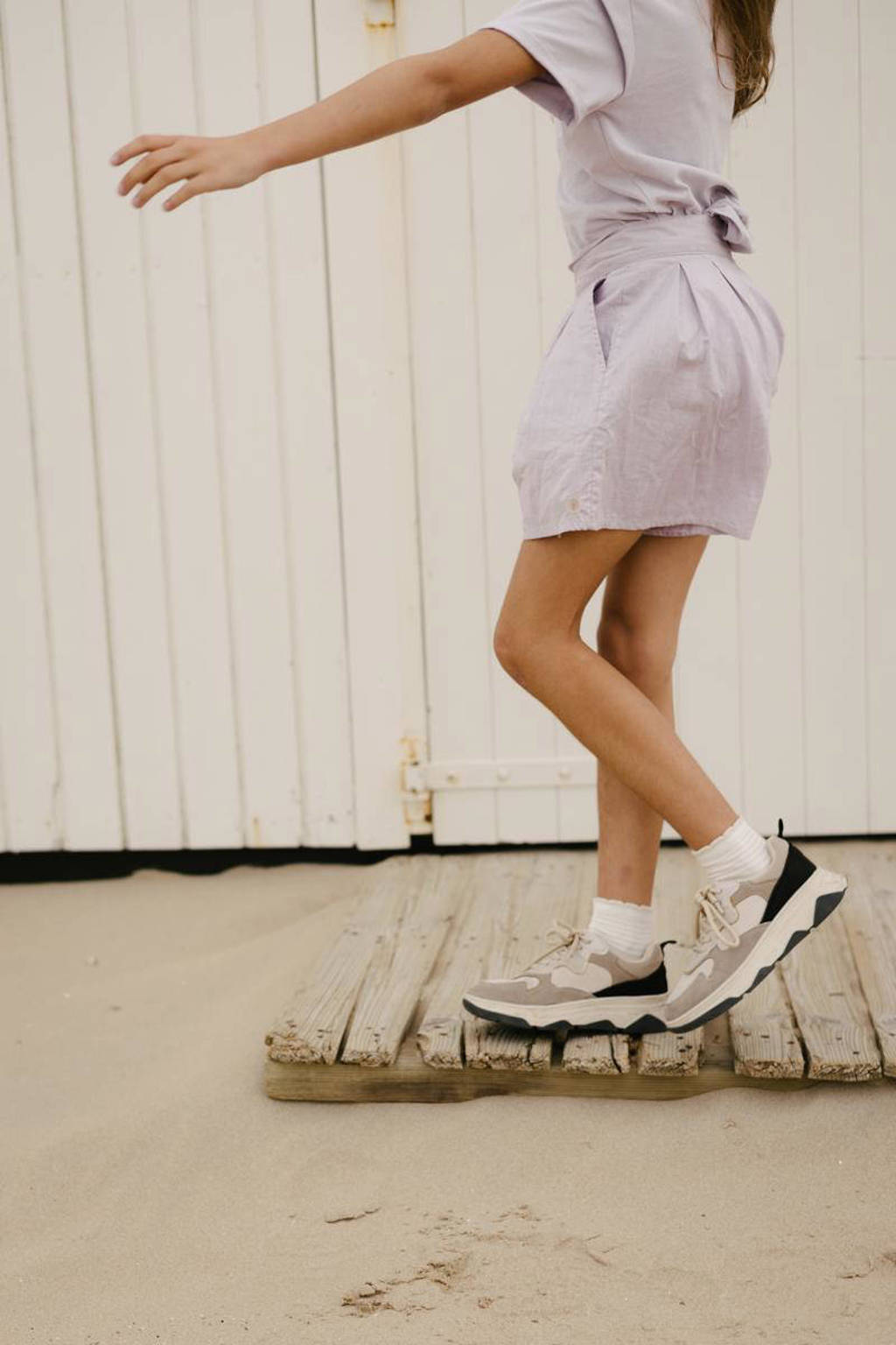LEVV regular fit casual short KRISTIN violet
