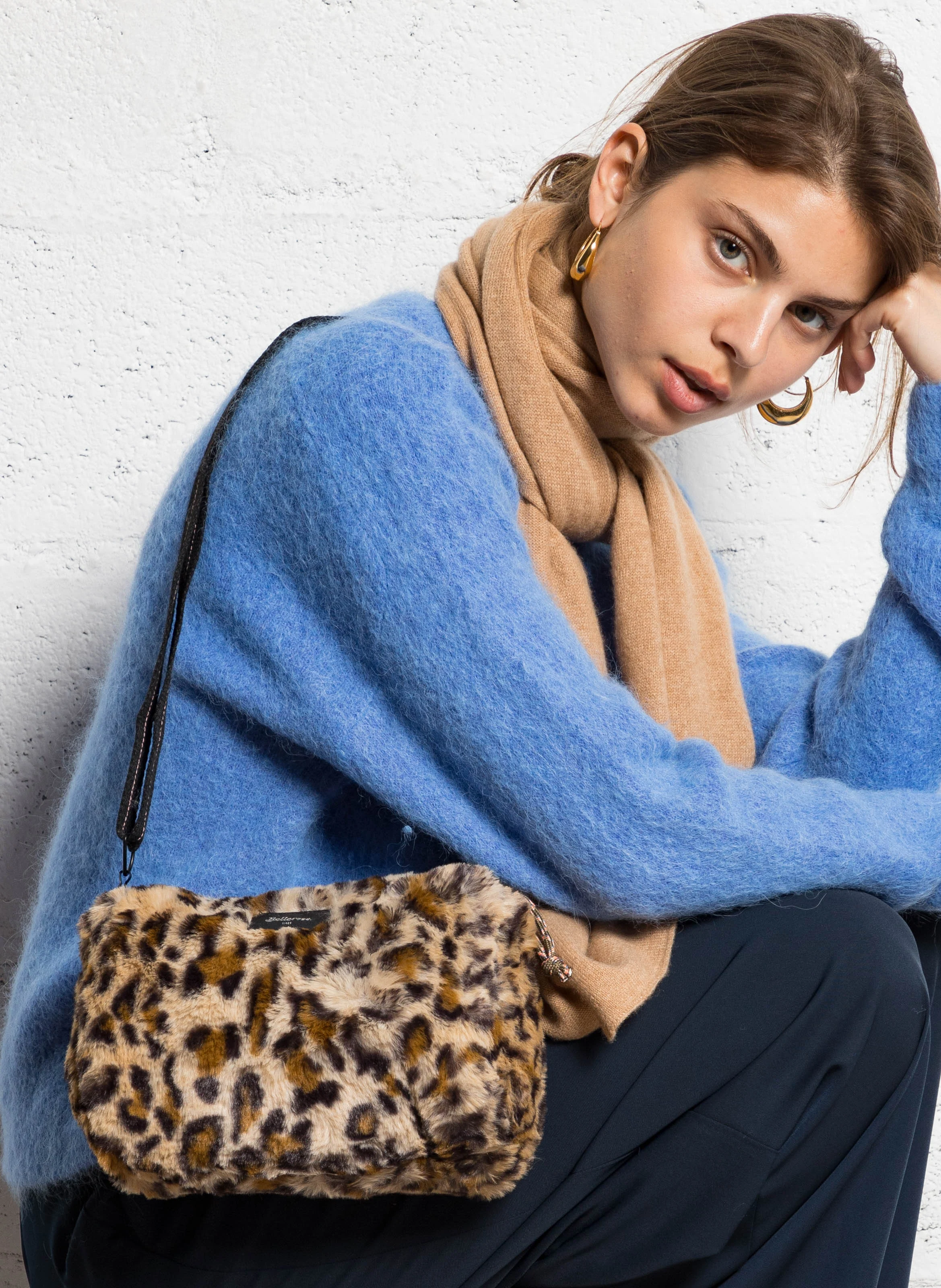 HANOMY - Sac bandoulière effet fourrure| Multicolore