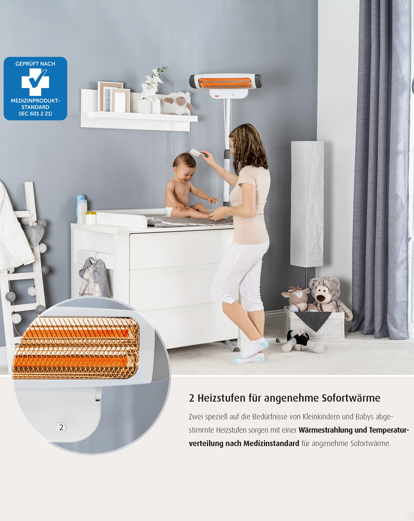 Heizstrahler 2IN1 FEEL WELL als Standgerät