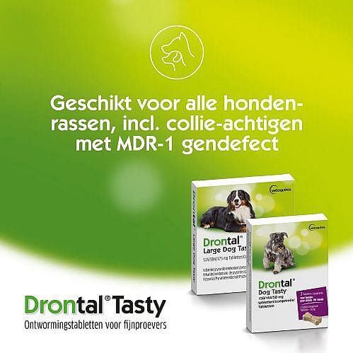 Drontal - Dog Tatsty - Wormenkuur - Tabletten - 1 Tablet