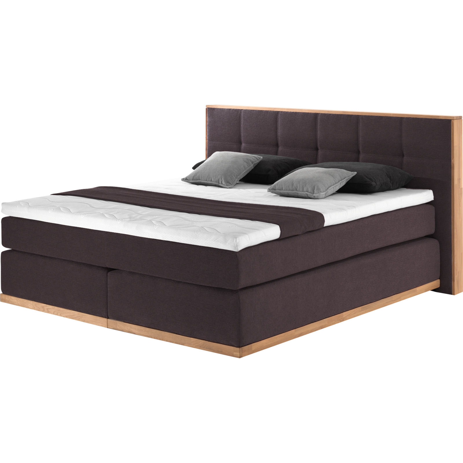 Boxspringbett Leonie null, braun
