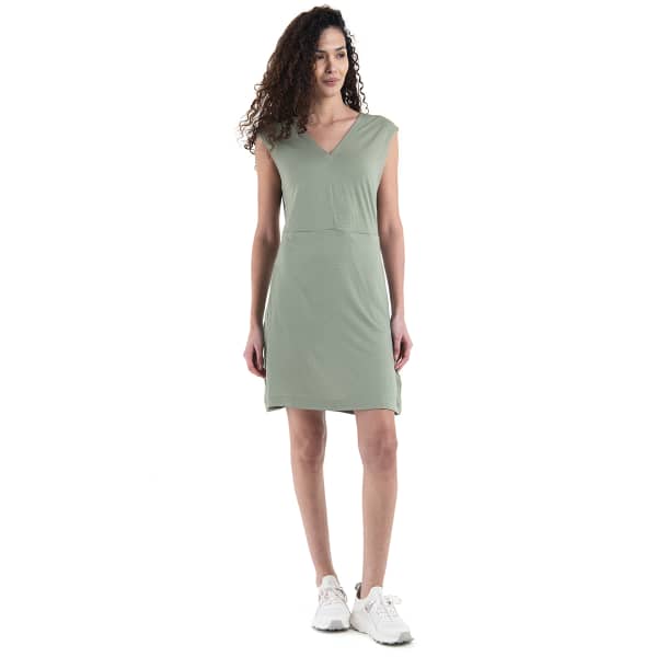 Robe ICEBREAKER W MERINO 200 GRANARY SLEEVELESS V NECK LICHEN