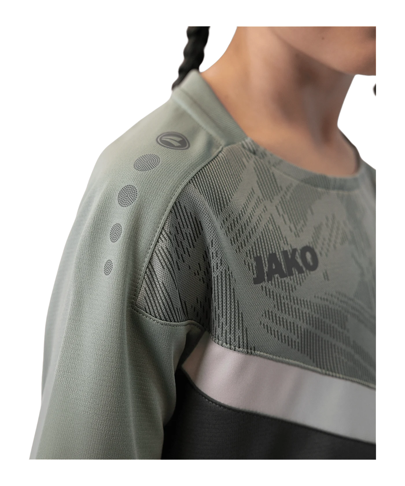 JAKO Iconic T-Shirt Kids Grau Grün F852