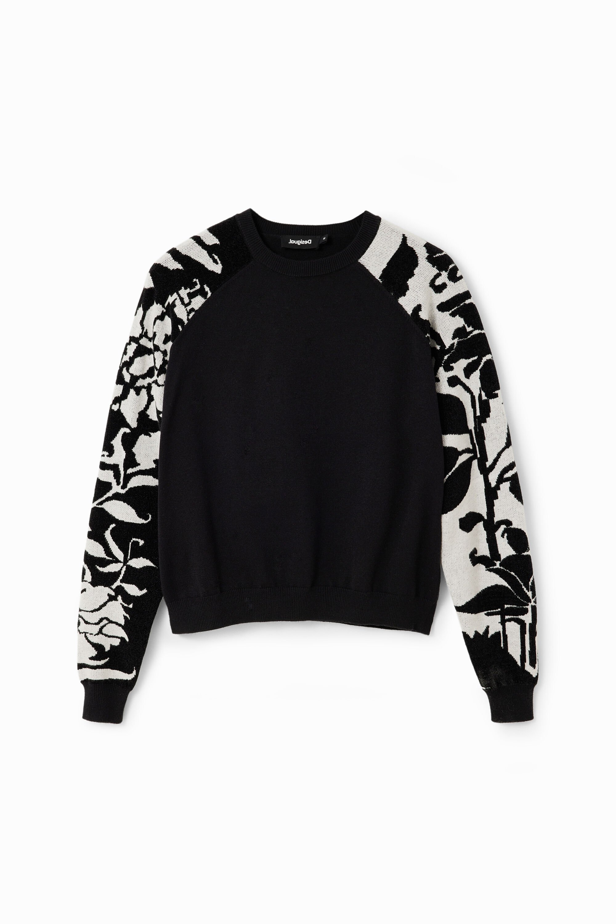 Pull combiné fleurs