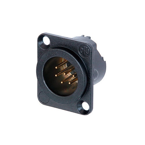 Neutrik NC6MD-LX B XLR chassisdeel 6p male