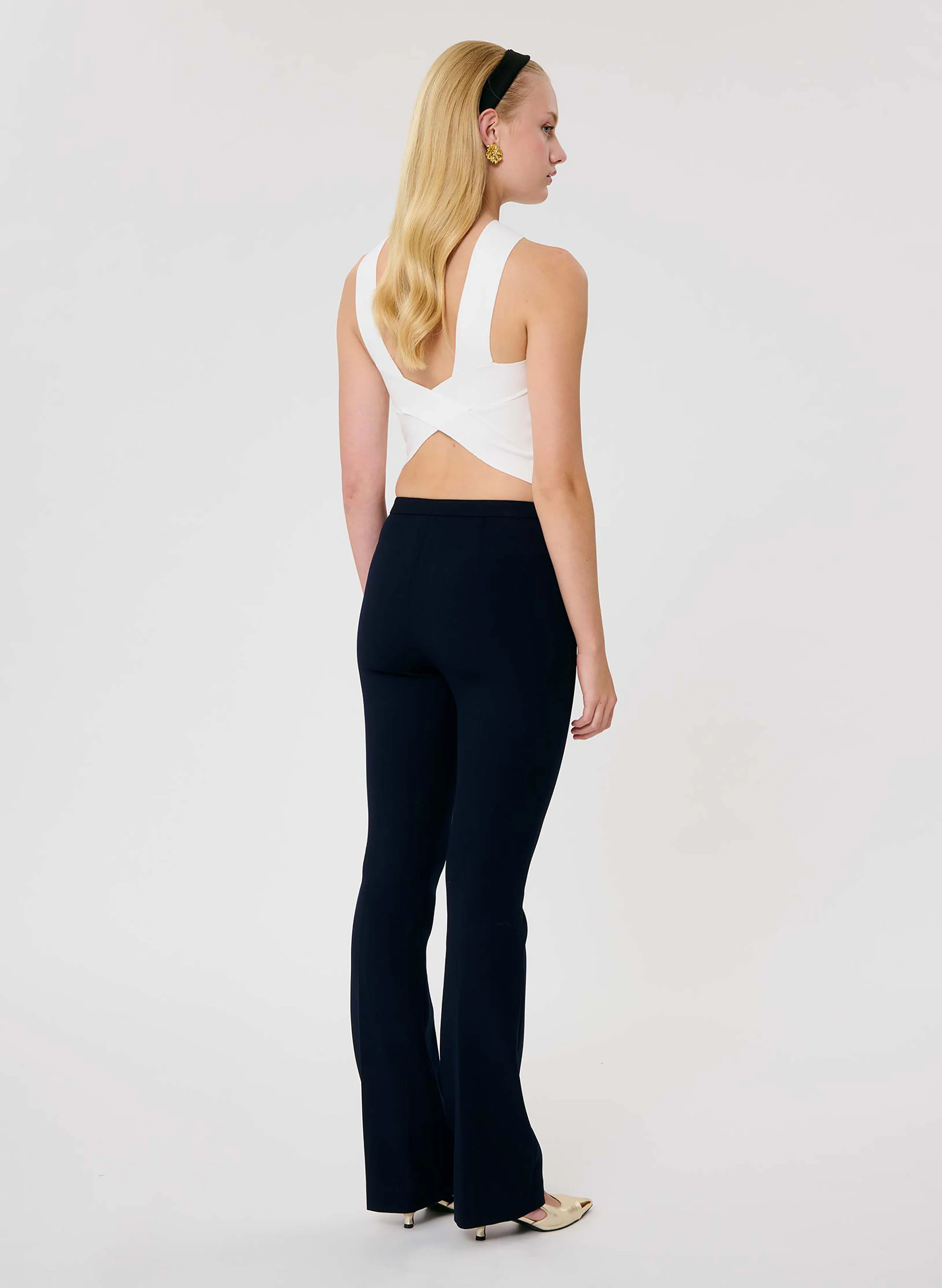 PRANA - Top court à bretelles croisées| Beige