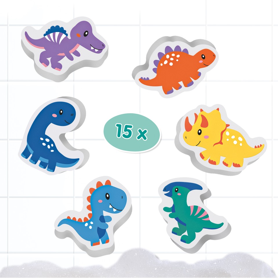 SES Creative - Badefigurer i skum - Dinoer