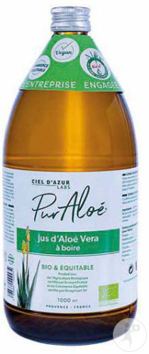 Pur'Aloé Jus À Boire À l'Aloé Vera Bio Et Équitable 1000ml