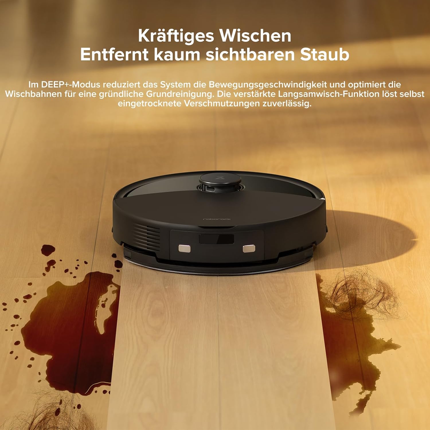 roborock Q10 X5 Saugroboter mit Wischfunktion, 10.000 Pa Saugkraft, Dual Anti-Tangle System, JawScrapers Bürste, intelligente Hindernisvermeidung, Saug und Wischroboter für Tierhaare&Teppiche, Schwarz