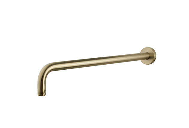 Mueller Gold douchearm wandbevestiging 45cm geborsteld messing