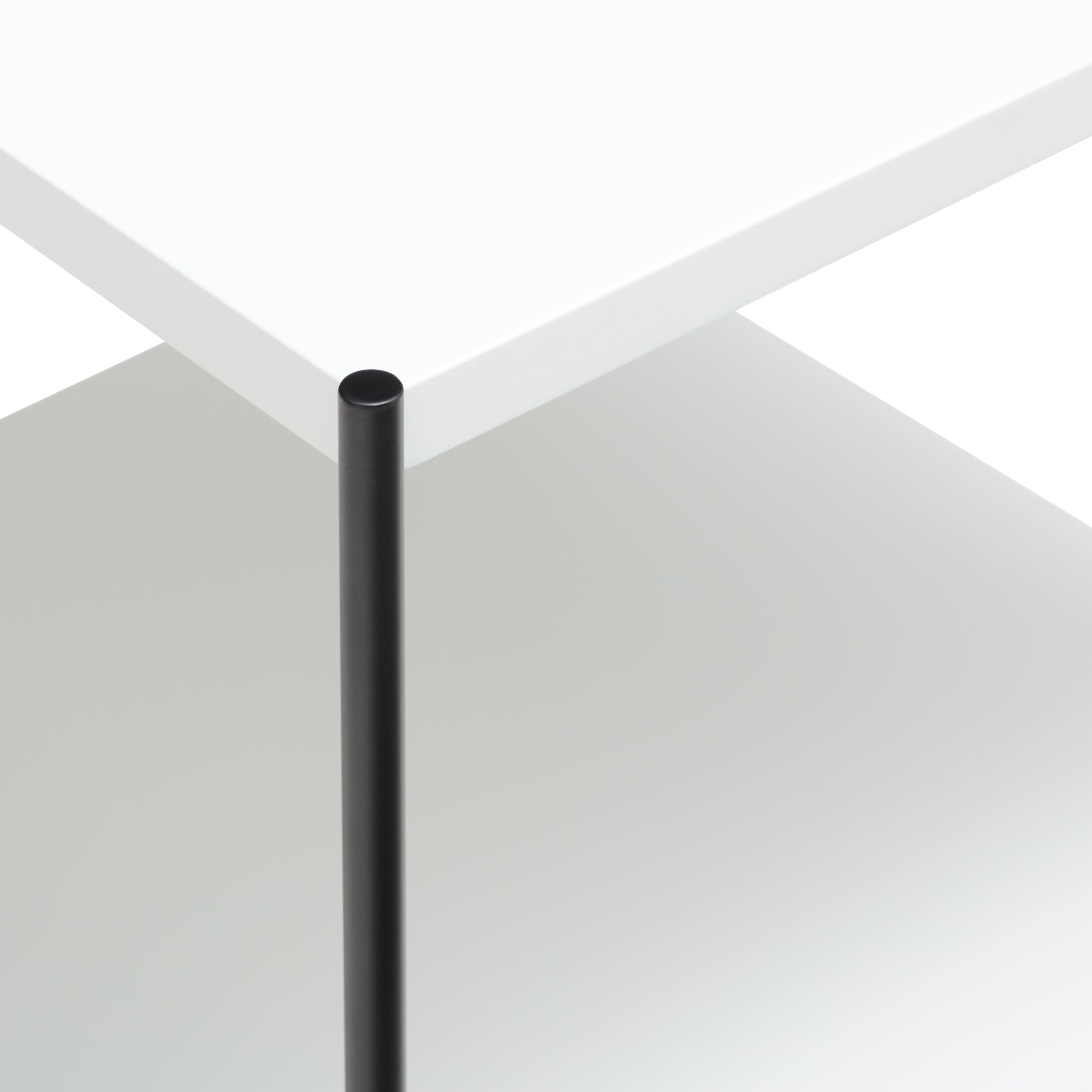 MALA Nachttisch - Weiss / B: 40.0 cm x T: 40.0 cm x H: 43.0 cm