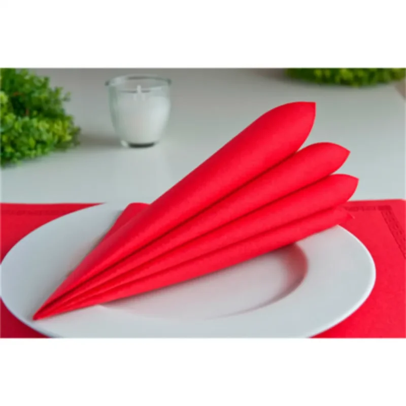 RO.IAL- Serviette de table Airlaid – 40×40 – Rouge– x800