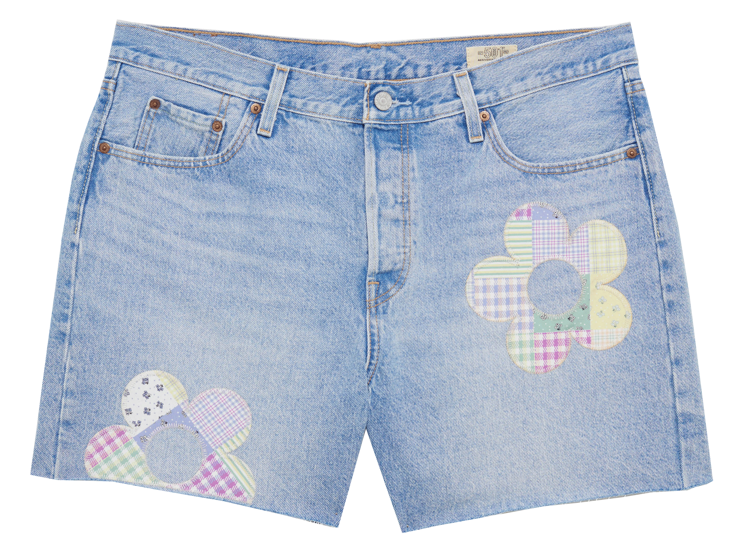 PL 501 HIGH RISE SHORT - Short en jean taille haute | Jean Délavé
