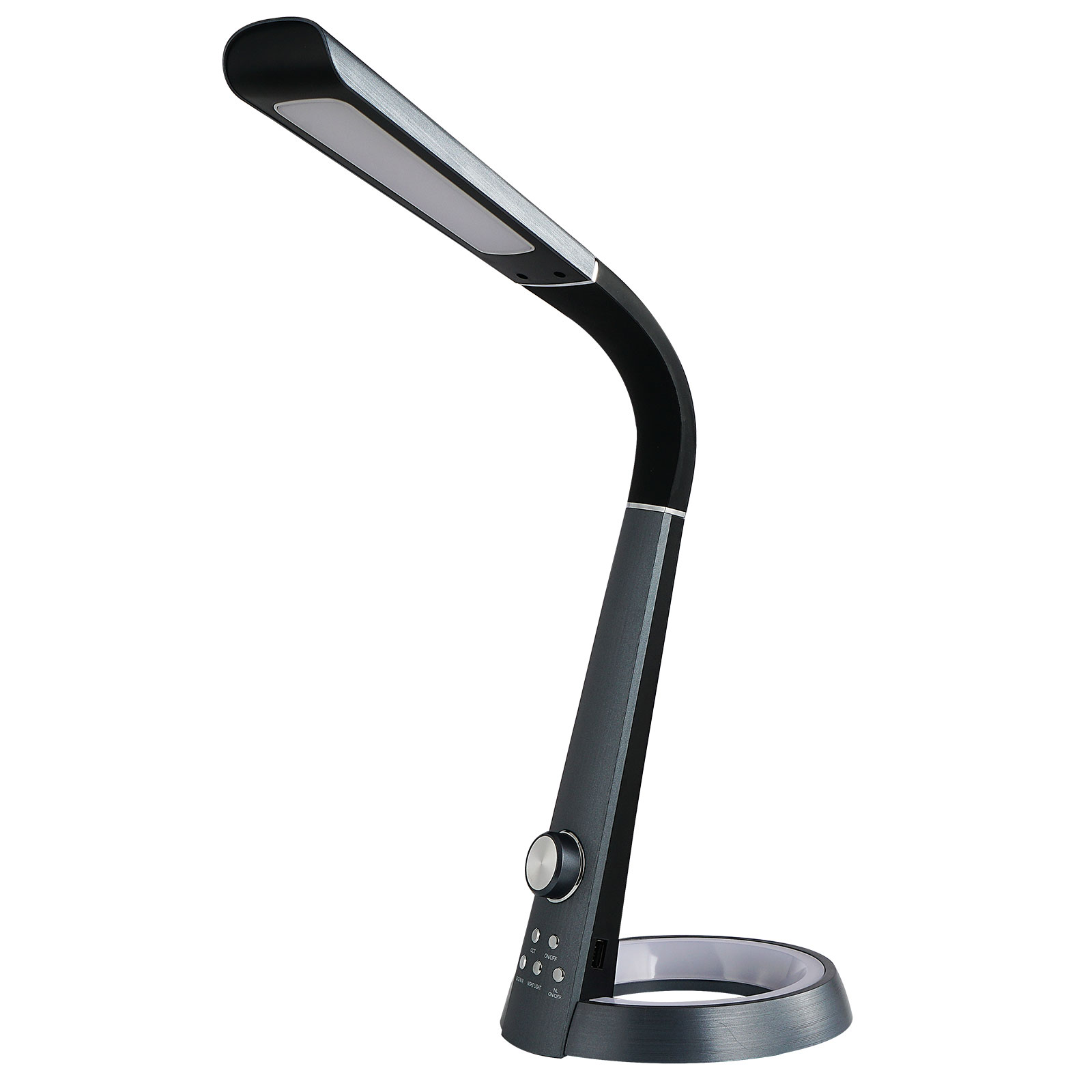 LUCA BESSONI LED-Schreibtischleuchte LORENZ - schwarz - 64 cm