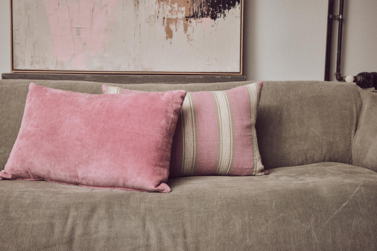 HKliving Velvet kussen 60x40 Rose