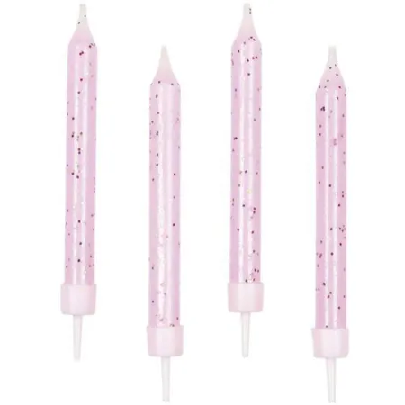 amscan Geburtstagskerzen Glitter, 10 Stück
