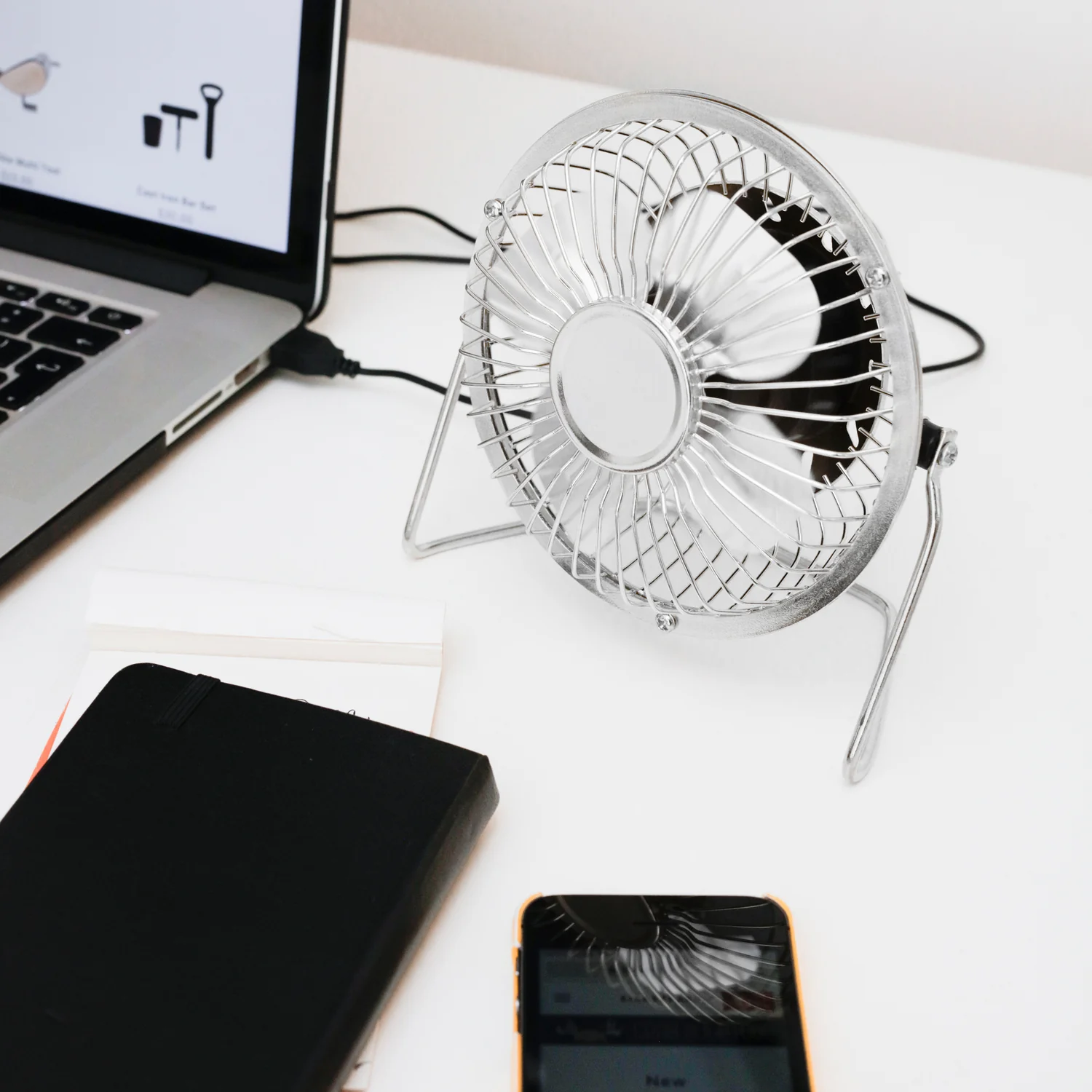 Black USB Desk Fan