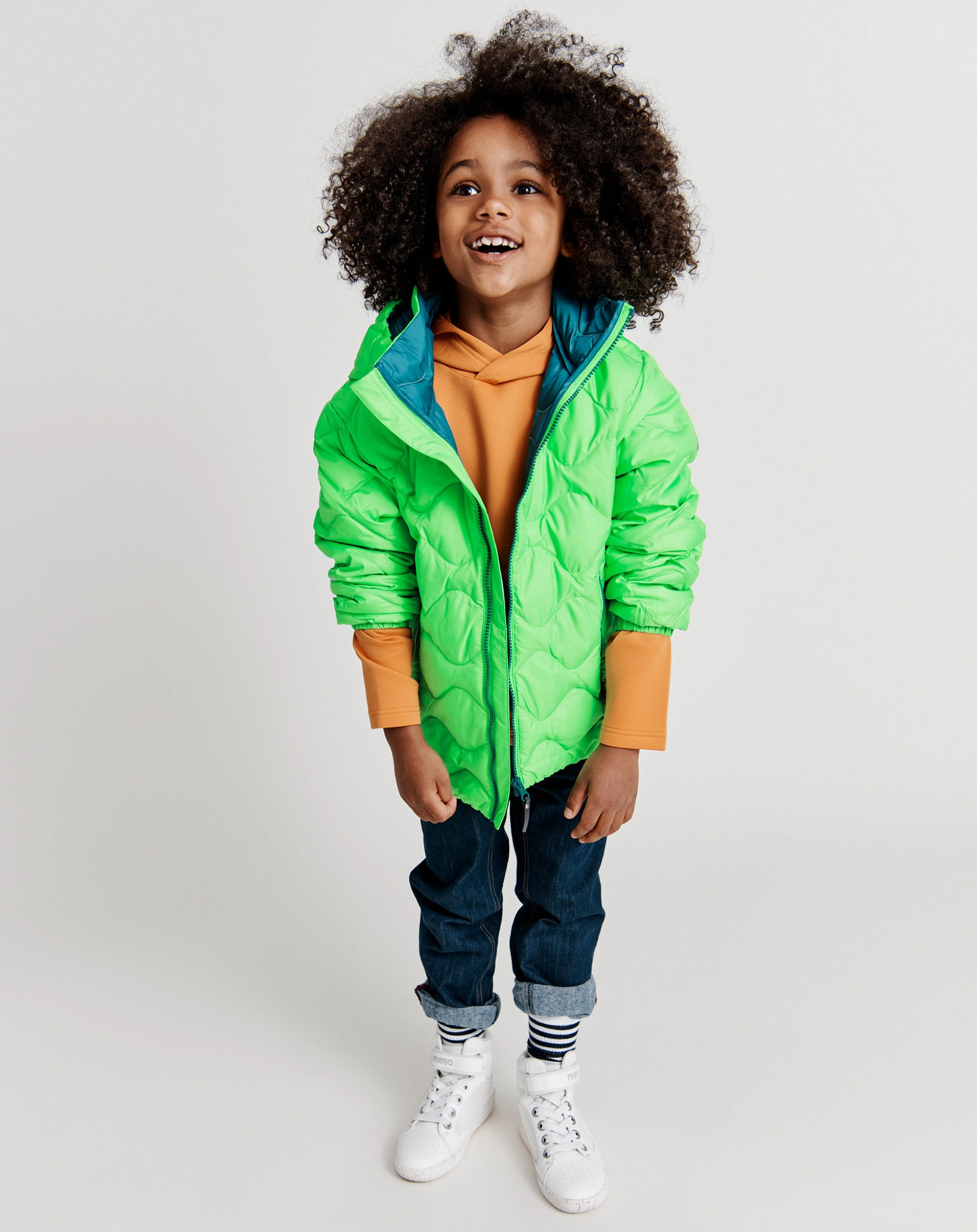 Daunen-Steppjacke FOSSILA in neon green