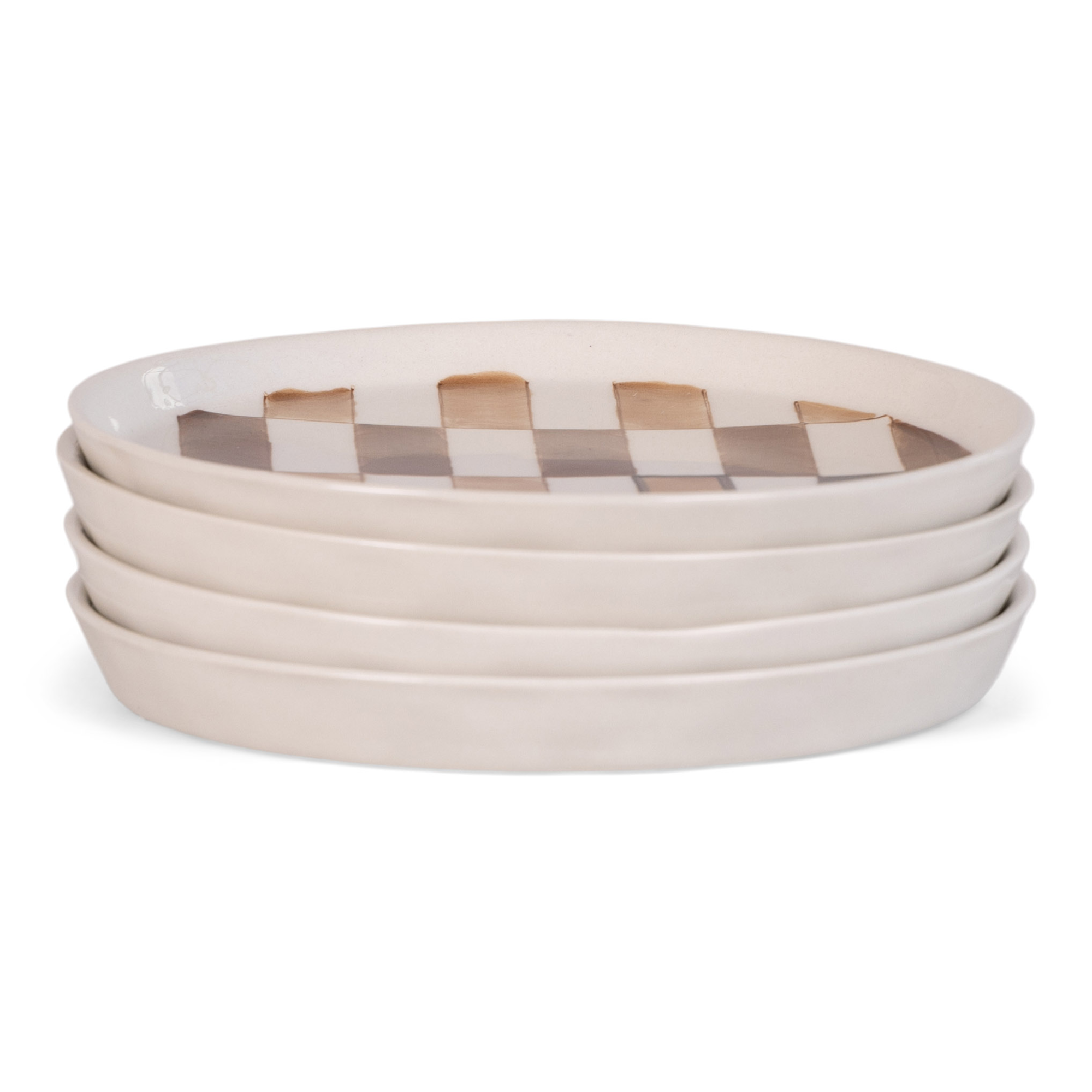 Gebaksbordje Bowie Ø15 cm beige - set van 6