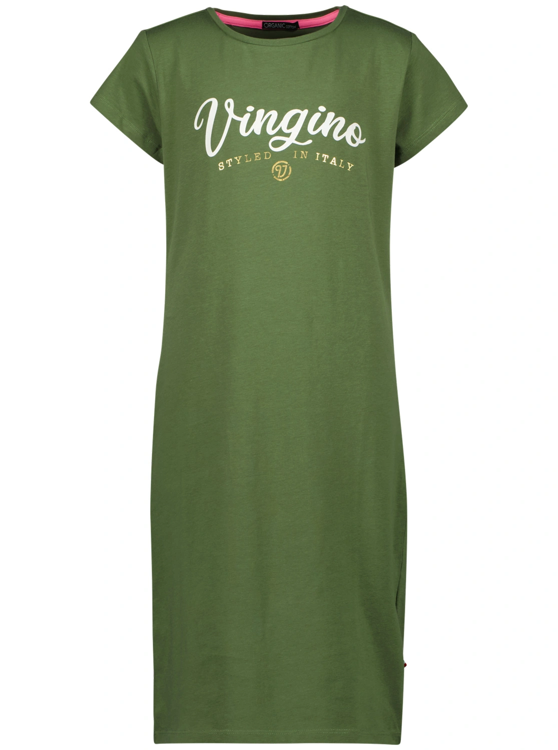 Jersey-Kleid BASIC LOGO in dark army