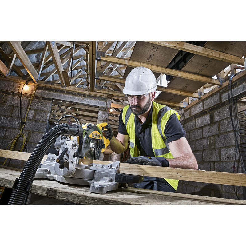 DeWALT DWS774-QS radiaal afkort- & verstekzaagmachine 1.400W 216mm