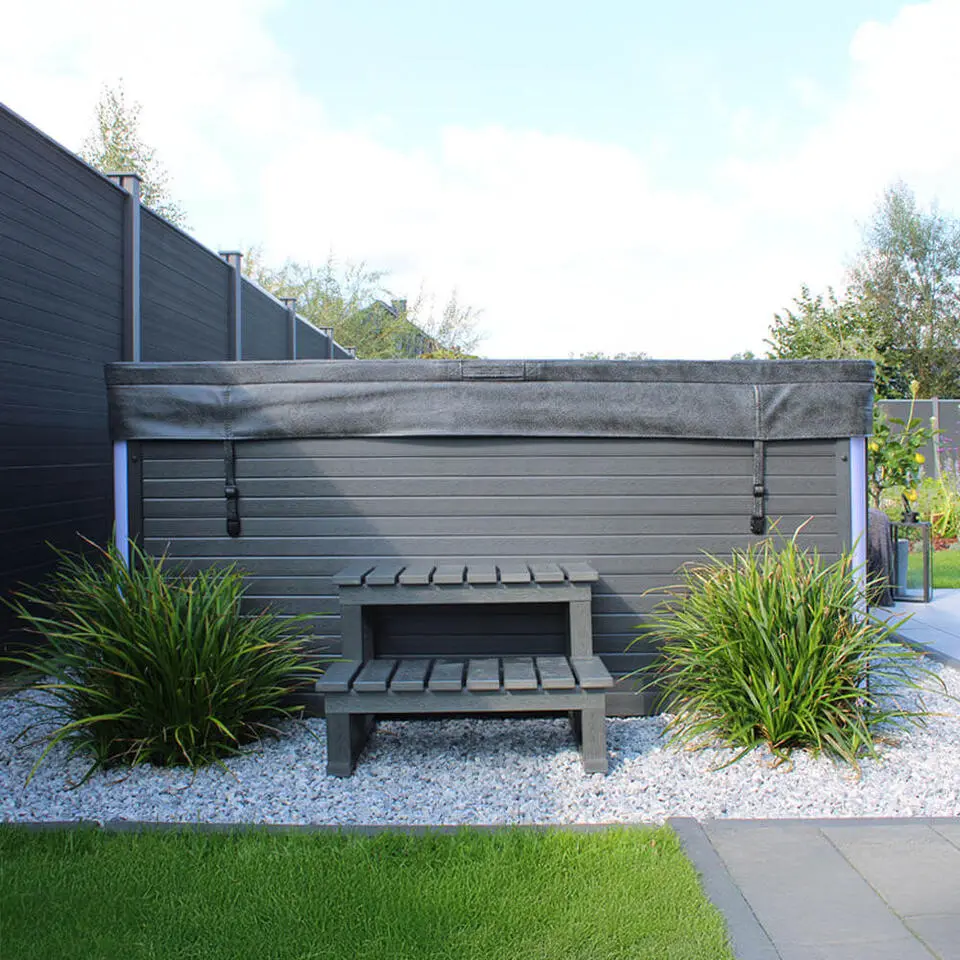 HOME DELUXE Outdoor Whirlpool STREAM BIG Met trap en thermische afdekking
