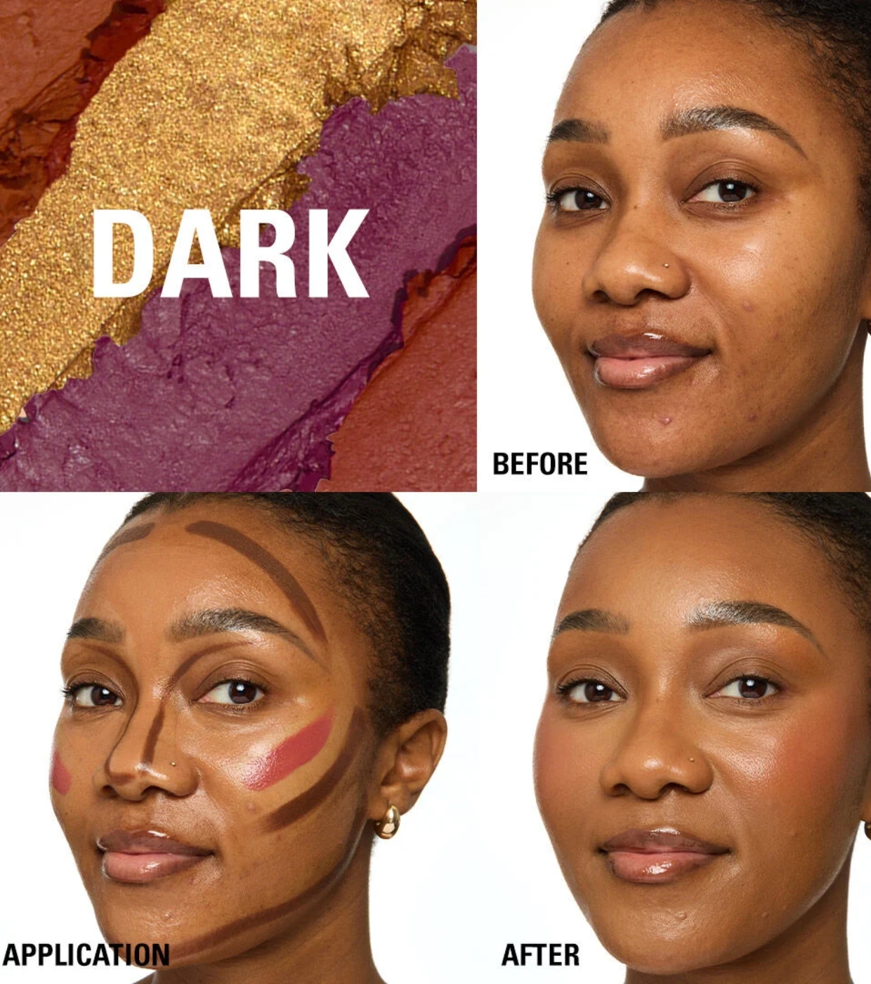 Makeup Revolution - Paleta de Rosto Everything Base Face Icon Complexion - Dark