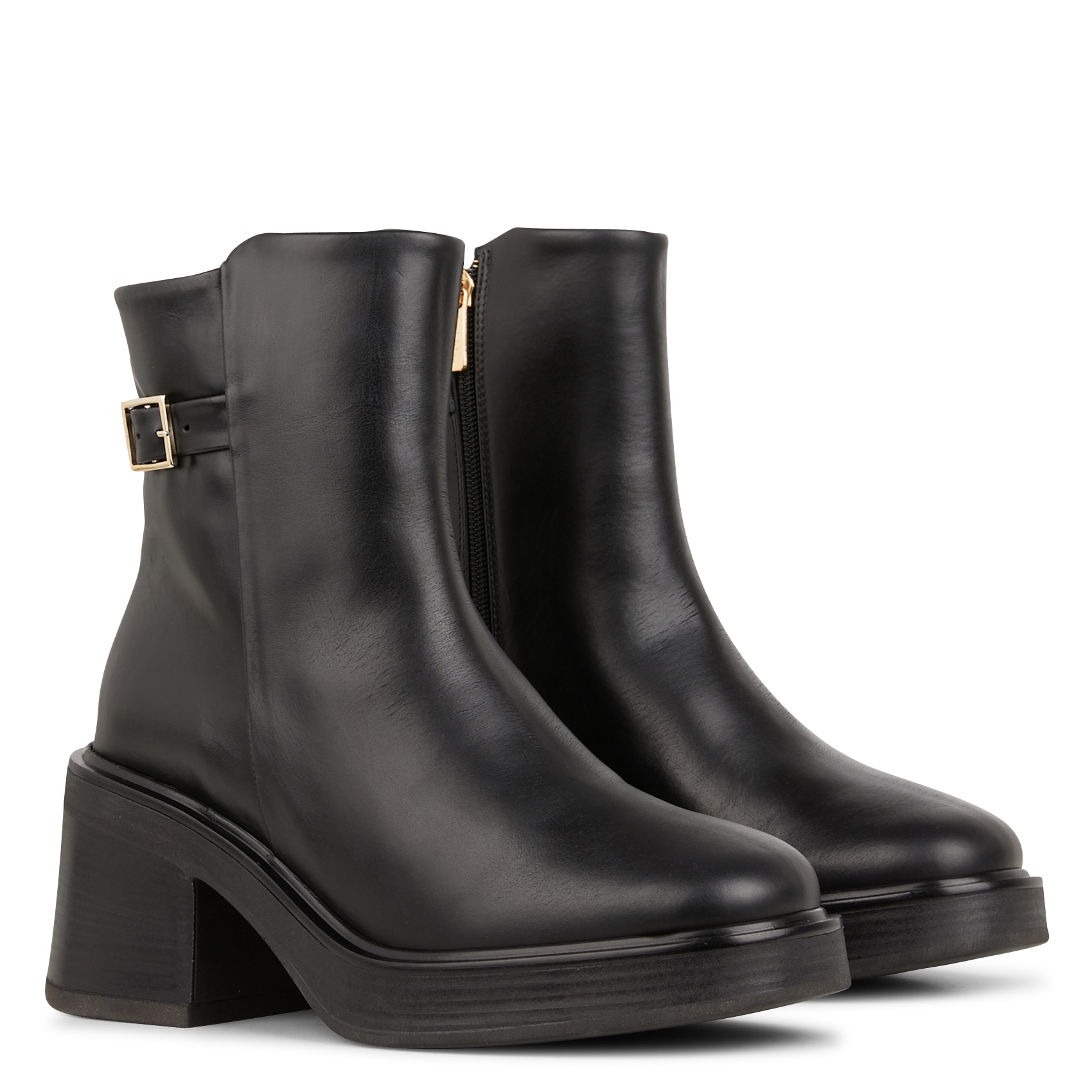 ISUMI - Bottines en cuir | Noir