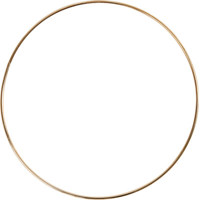 Metalring - Ø 20 CM - Tykkelse 3 MM - Guld - 1 Stk