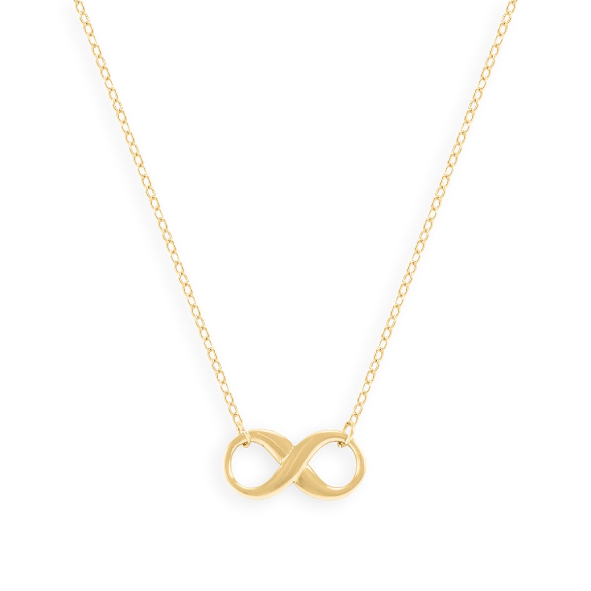 Collier infini en acier plaqué jaune