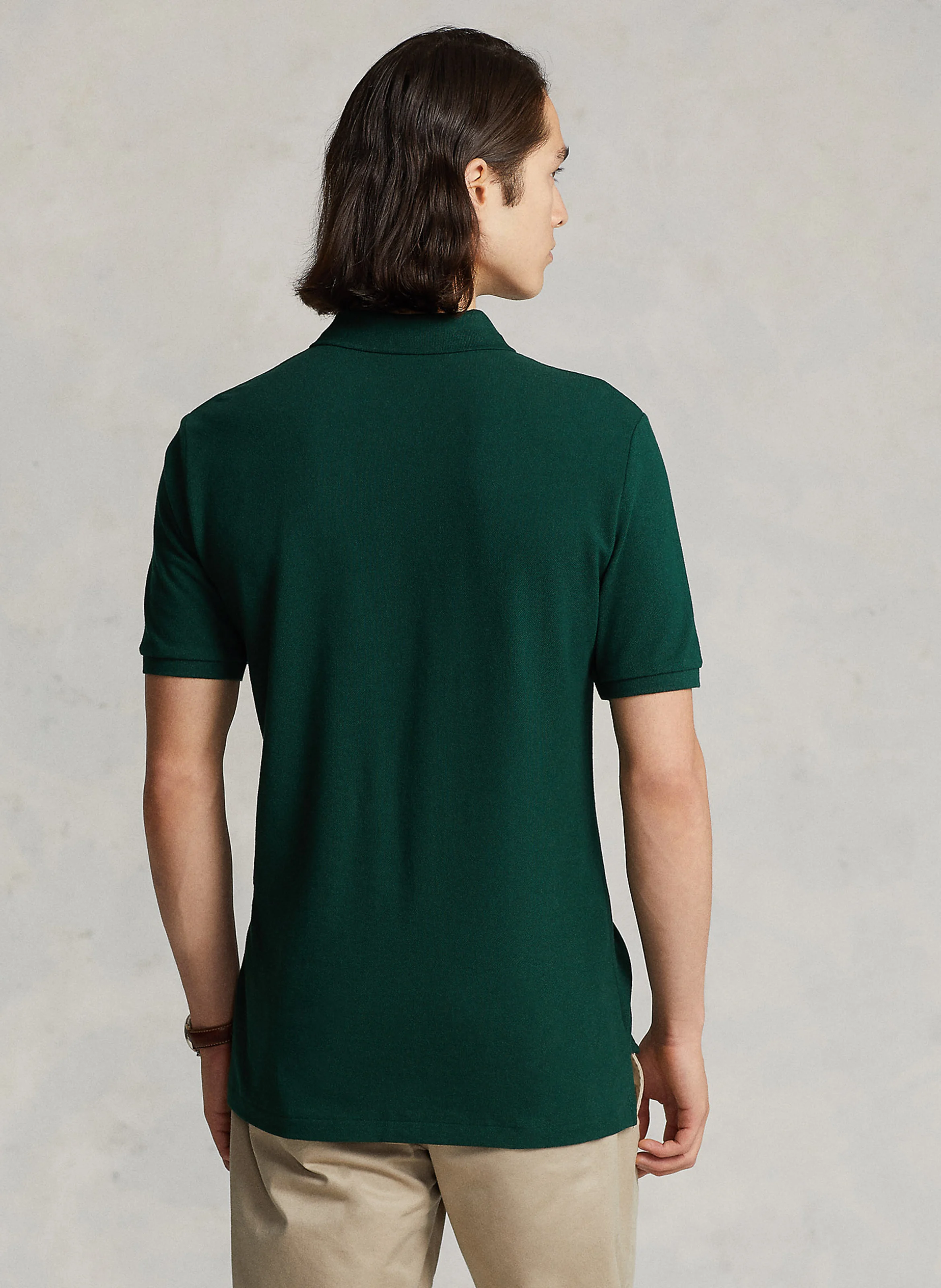 Polo slim-fit en coton | Vert